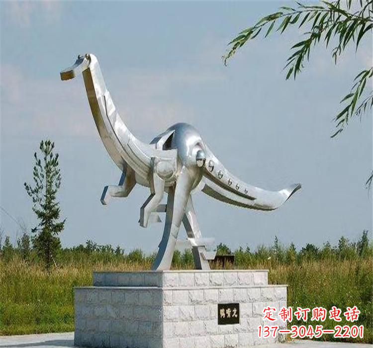 聊城不锈钢鸭嘴龙雕塑传承独特艺术魅力