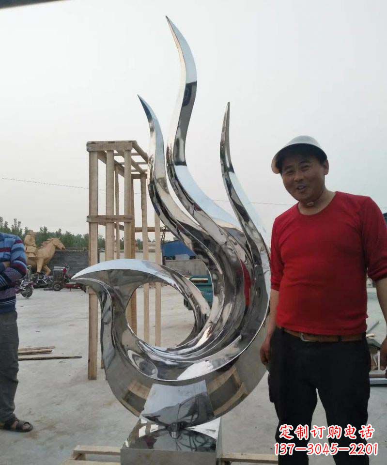 聊城不锈钢艺术之美——凤凰雕塑
