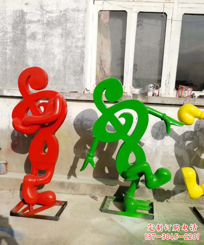 聊城美妙音乐不锈钢音符雕塑