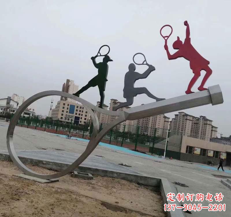 聊城不锈钢羽毛球雕塑精美的艺术装点