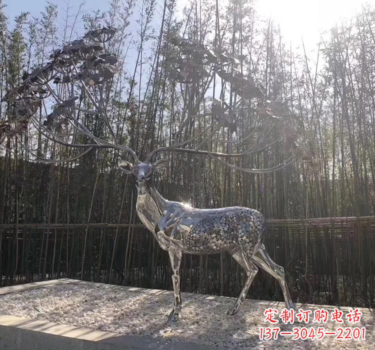 聊城不锈钢动物雕塑精美的艺术作品