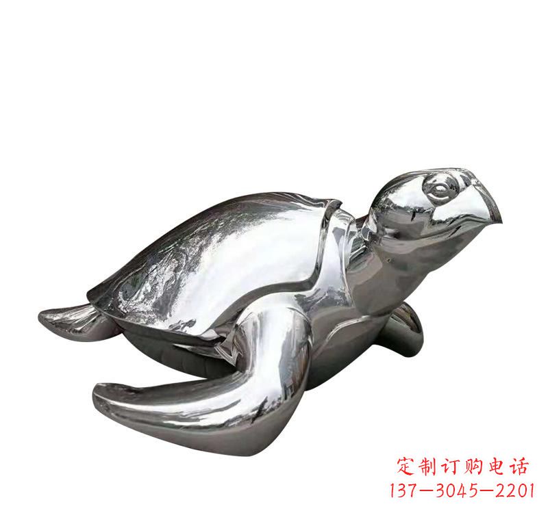 聊城不锈钢海龟雕塑象征着长寿和坚强
