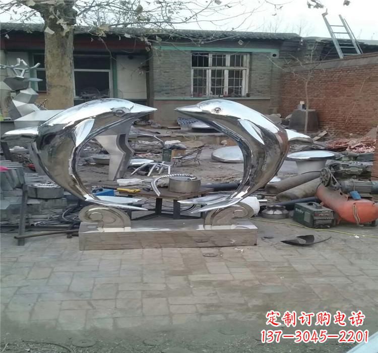 聊城不锈钢海豚雕塑——精美之选