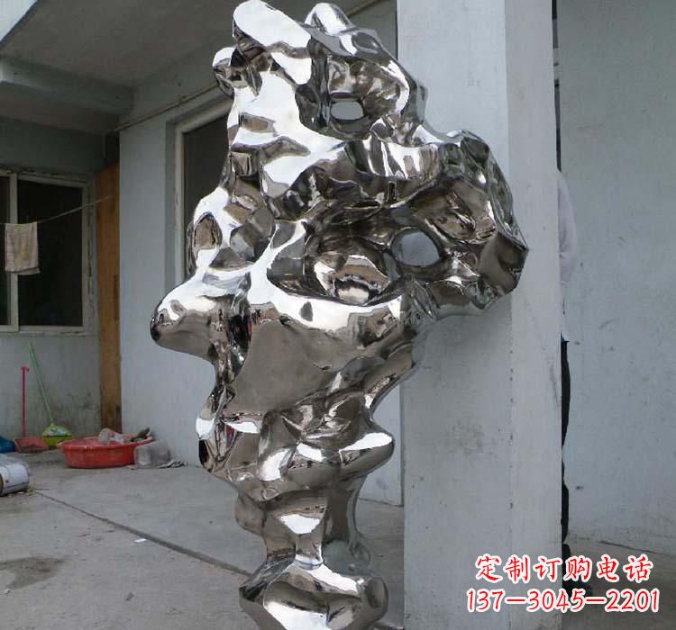 聊城太湖石雕塑精美绝伦的不锈钢园林景观
