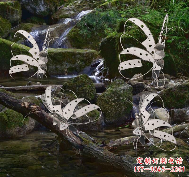 聊城不锈钢园林艺术镂空蝴蝶雕塑——绽放自然之美