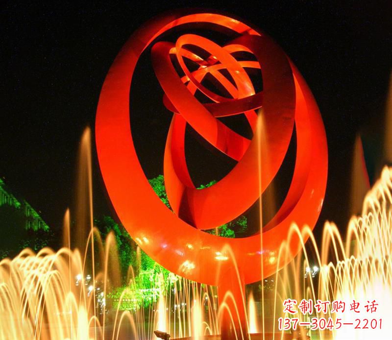 聊城圆环雕塑抽象的艺术之美