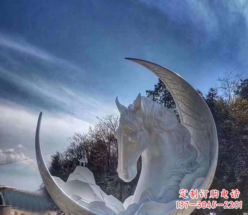 聊城不锈钢月亮雕塑一种独特的艺术品