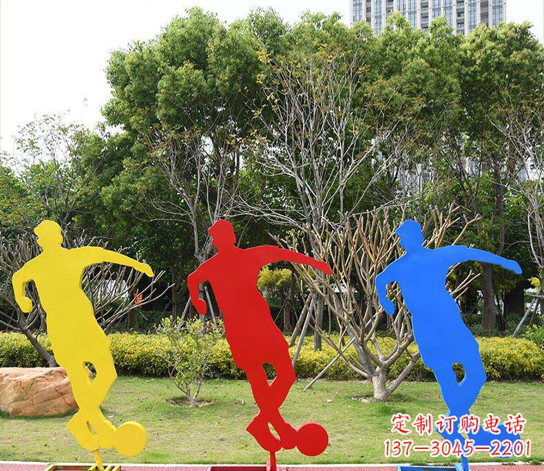 聊城不锈钢足球雕塑激发运动激情