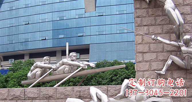 聊城不锈钢运动员雕塑——震撼的街头景观