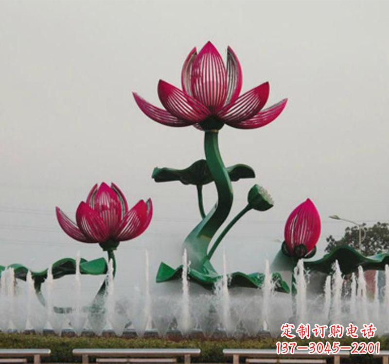 聊城不锈钢莲花雕塑