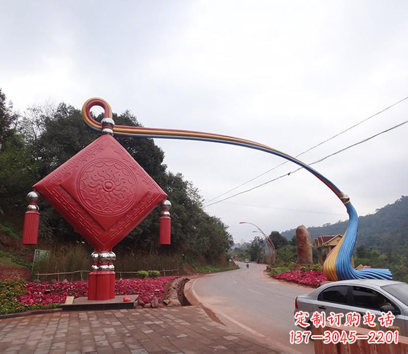聊城不锈钢拱门雕塑精致的现代艺术