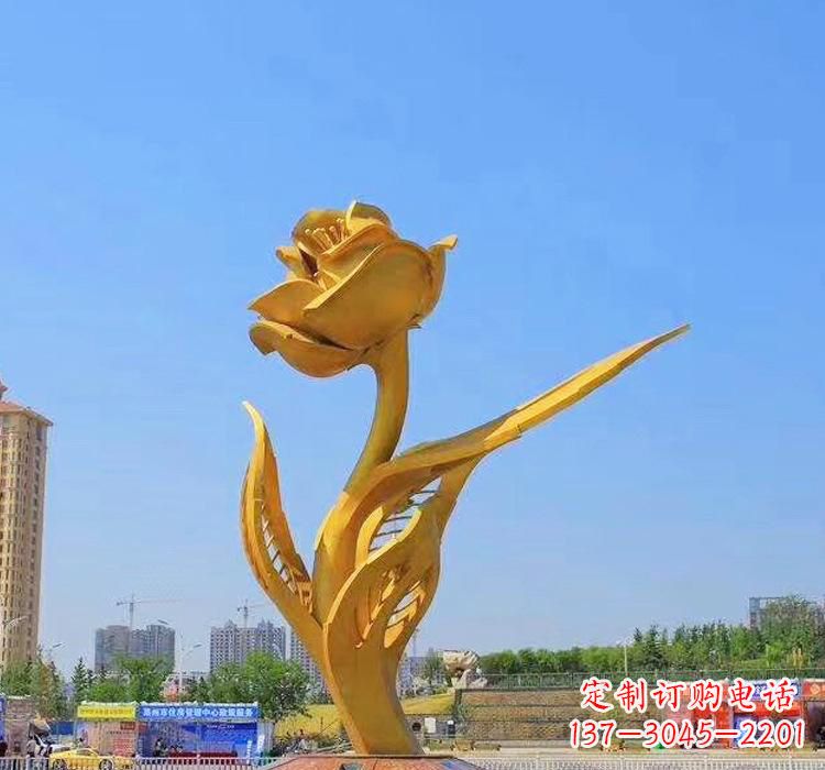 聊城精美不锈钢紫荆花雕塑
