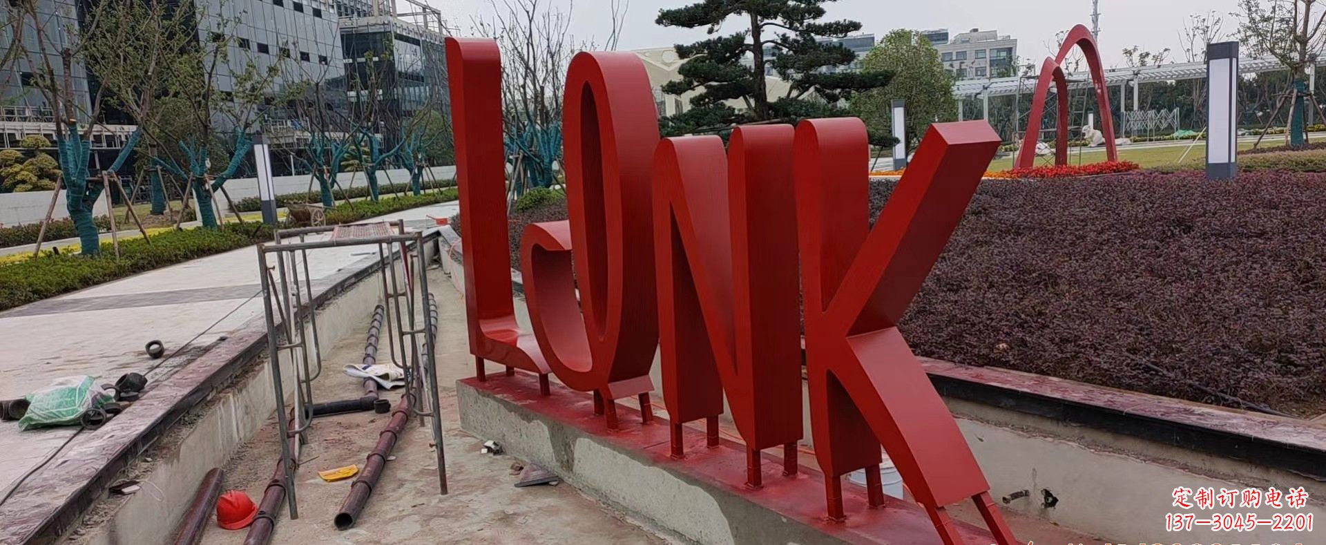 聊城不锈钢字母景观雕塑把美丽带入城市