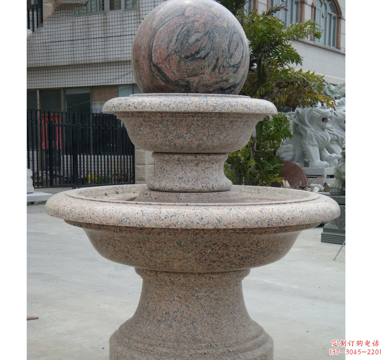 聊城财源滚滚之风水球雕塑
