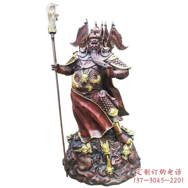 聊城铸造工艺精美的关公像