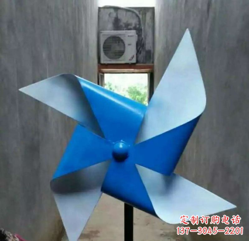 聊城色彩斑斓的不锈钢风车雕塑