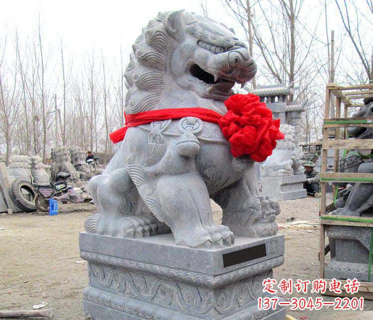 聊城雄壮狮子石雕——欢迎来到宁波