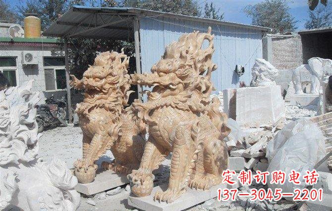 聊城麒麟石雕一个具有传统文化精髓的艺术品