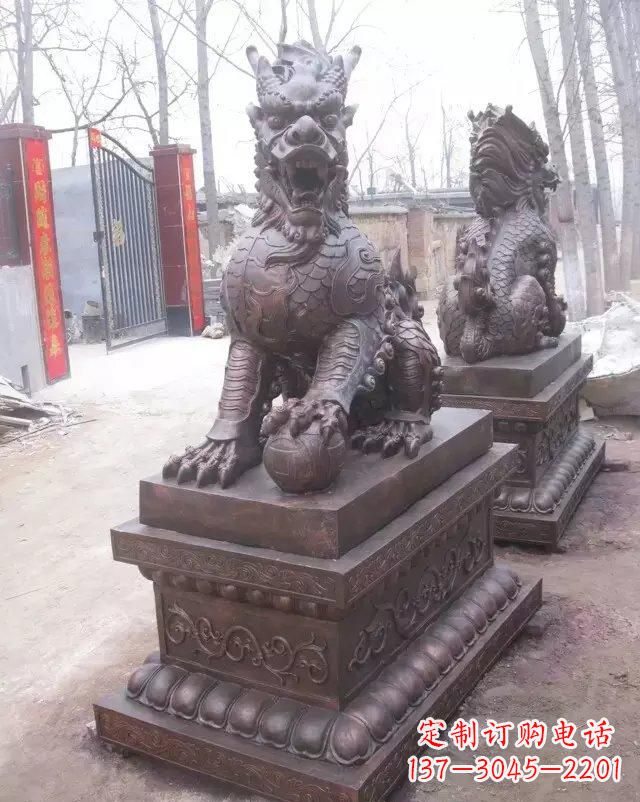 聊城麒麟雕塑古老而又神秘