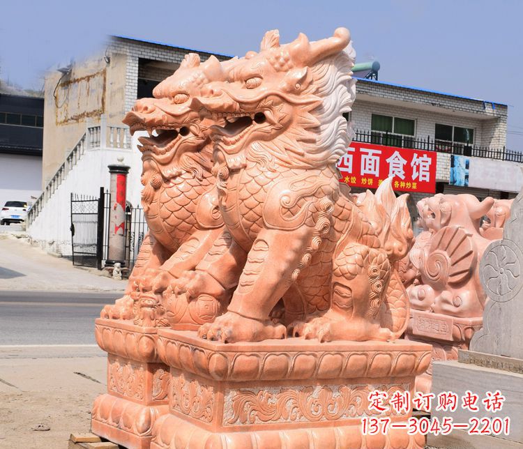 聊城传说中的麒麟雕塑