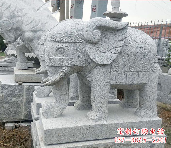聊城藏传佛教大象石雕