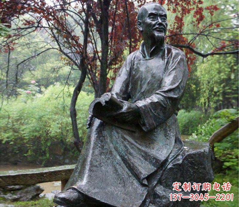 聊城曹雪芹古代名人铜雕