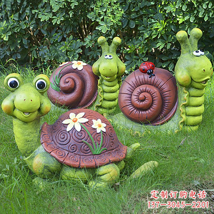 聊城蜗牛雕塑——精致的草坪小动物装点