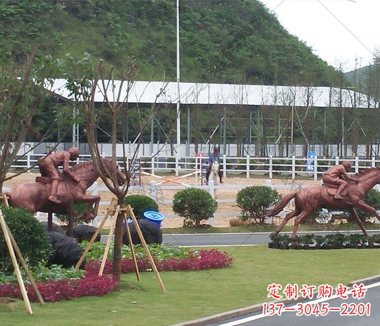 聊城雕塑艺术以马为主题的铜雕摆件