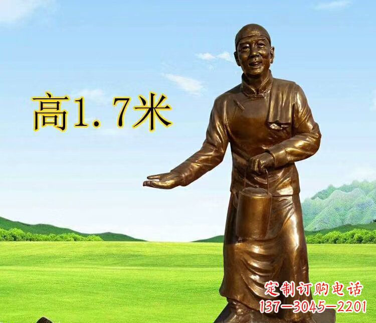 聊城店小二雕塑传承经典艺术