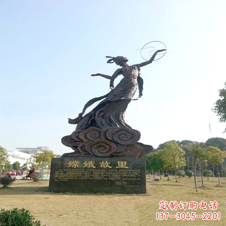 聊城嫦娥传说一座神秘的雕像