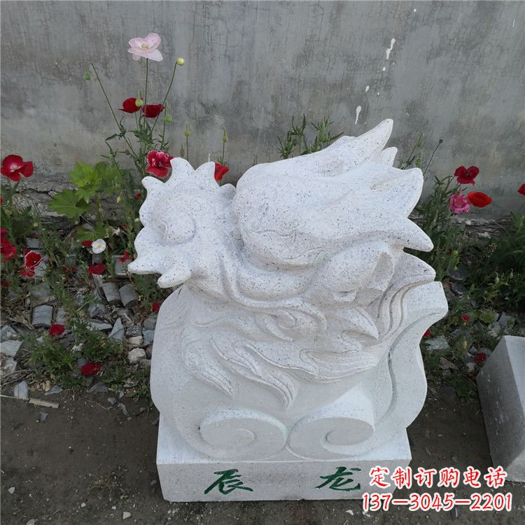 聊城辰龙—汉白玉动物雕塑摆件
