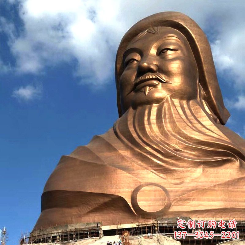聊城成吉思汗的传奇——大型头像雕塑