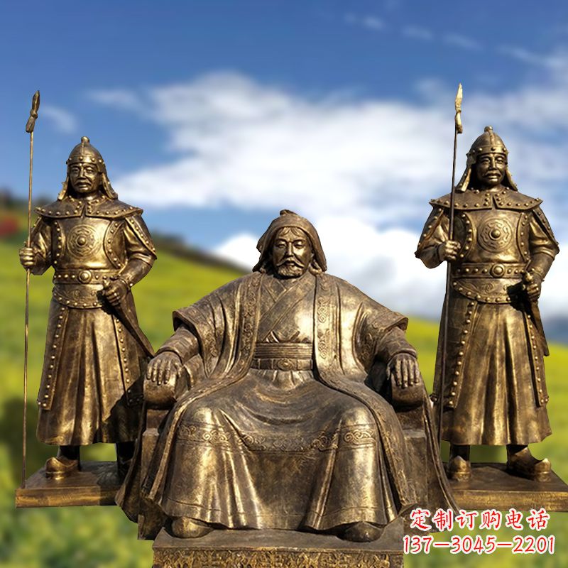 聊城成吉思汗一座永恒的纪念雕塑