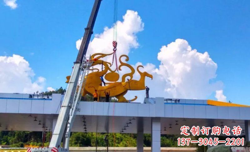 聊城精美不锈钢龙雕塑,点缀城市之美