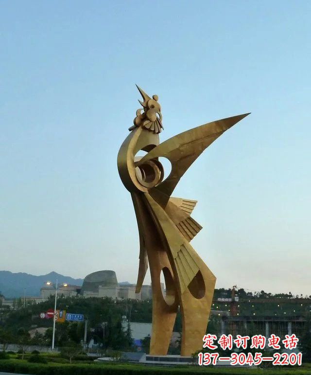 聊城凤凰展翅,给城市增添灵动之美