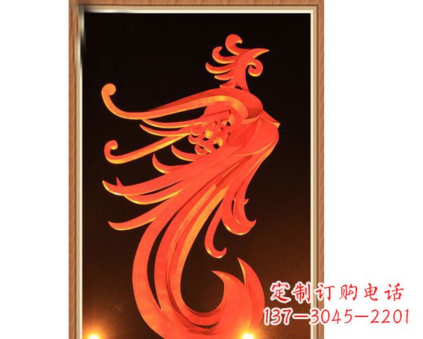 聊城不锈钢凤凰雕塑美丽与传统的完美结合