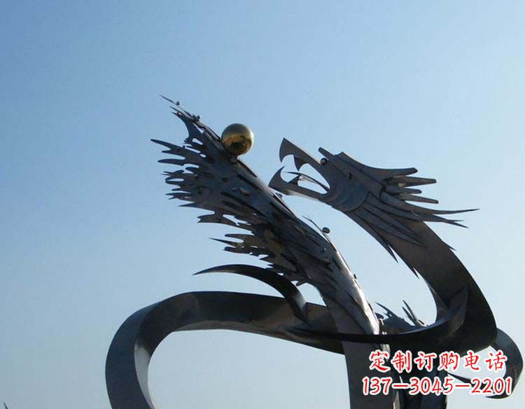 聊城不锈钢龙雕塑精细的手工艺品