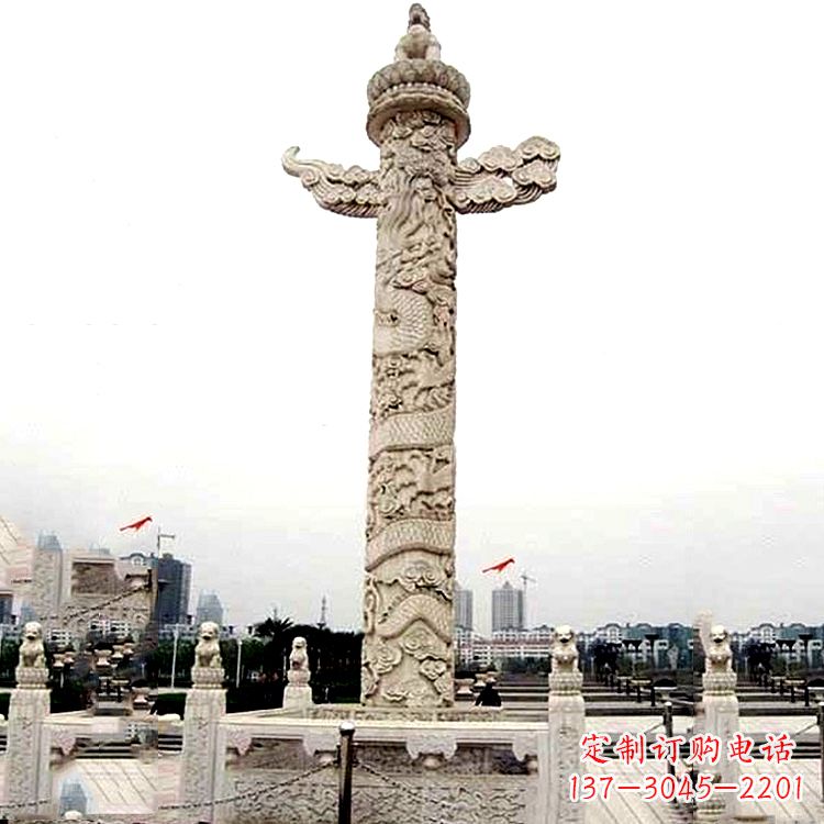 聊城雕刻“华表”，见证城市文化