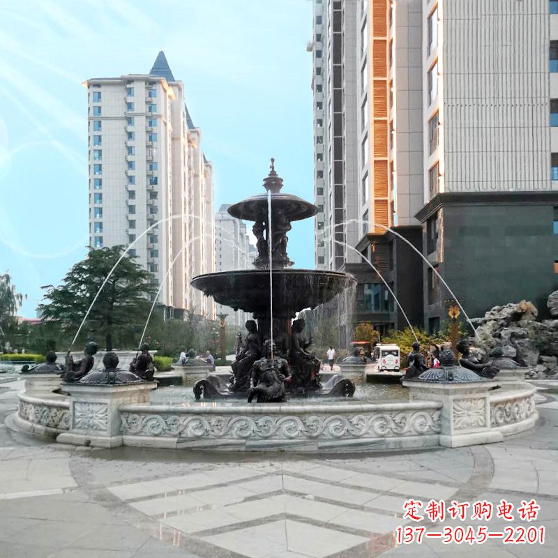 聊城城市广场欧式水景喷泉雕塑的魅力