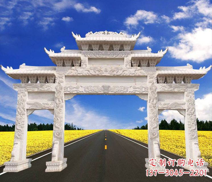 聊城城市牌楼石雕——把文化传承到实体之中