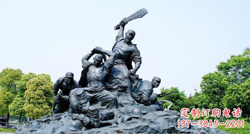 聊城红军雕塑传承冲锋精神