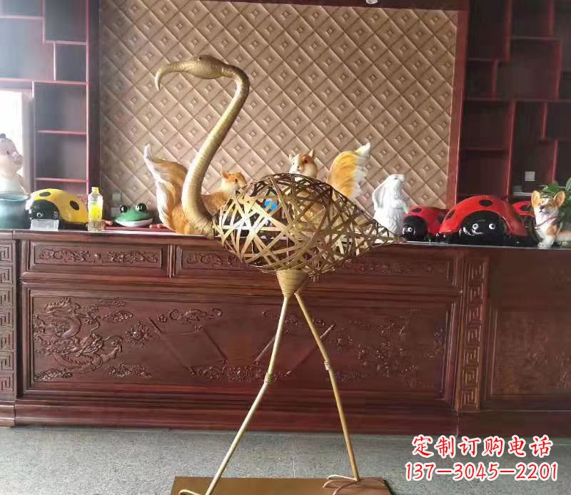 聊城火烈鸟雕塑精美绝伦