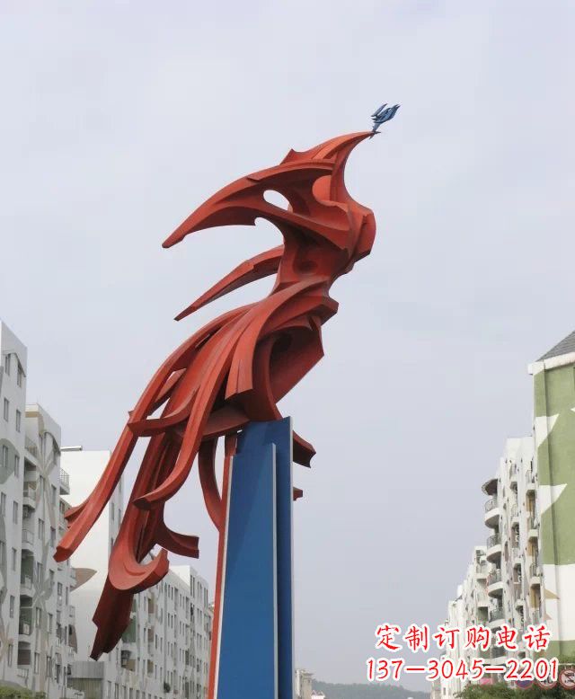 聊城凤凰雕塑传承古老文化的艺术精品