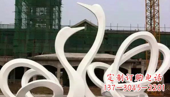 聊城不锈钢天鹅雕塑给人以美丽的感受