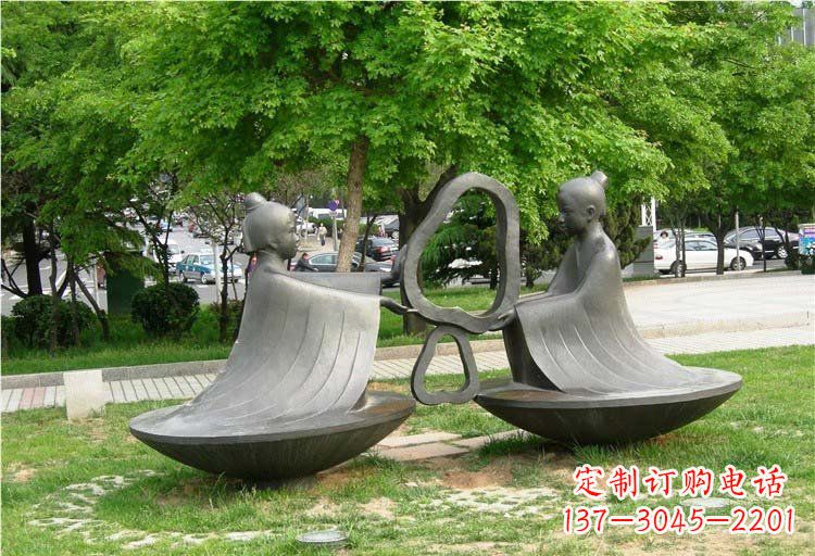 聊城古代孔融雕塑之美