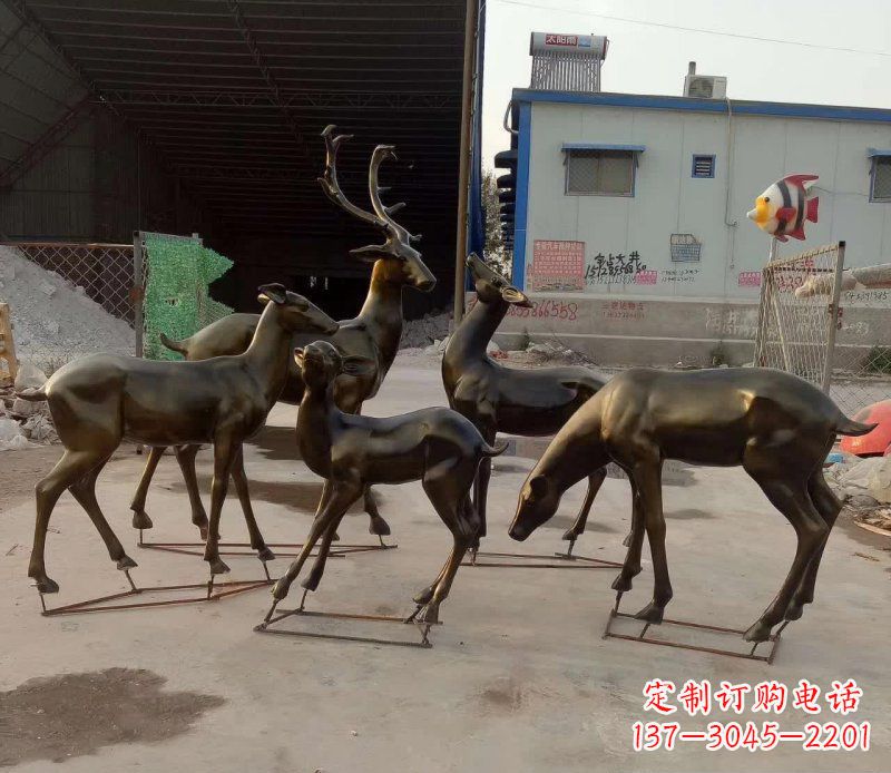 聊城鹿雕塑抽象之美