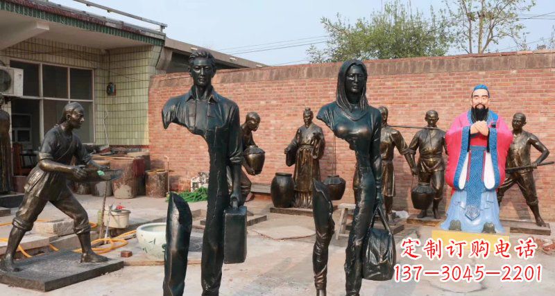 聊城铜雕男人的力量