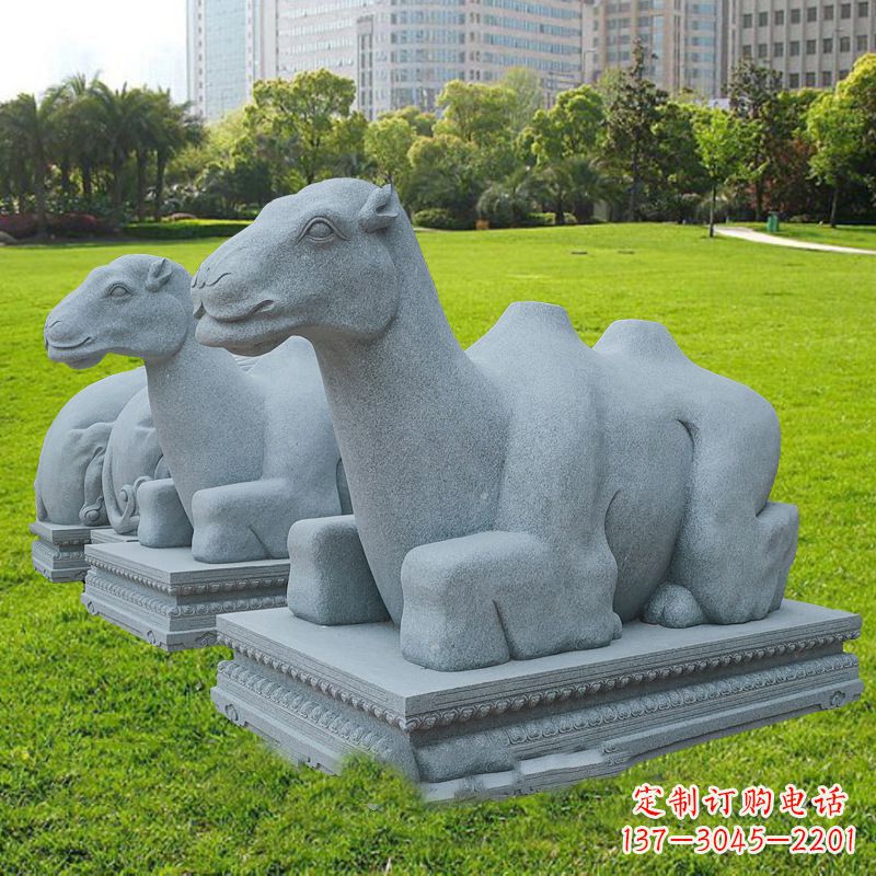 聊城抽象砂岩骆驼石雕