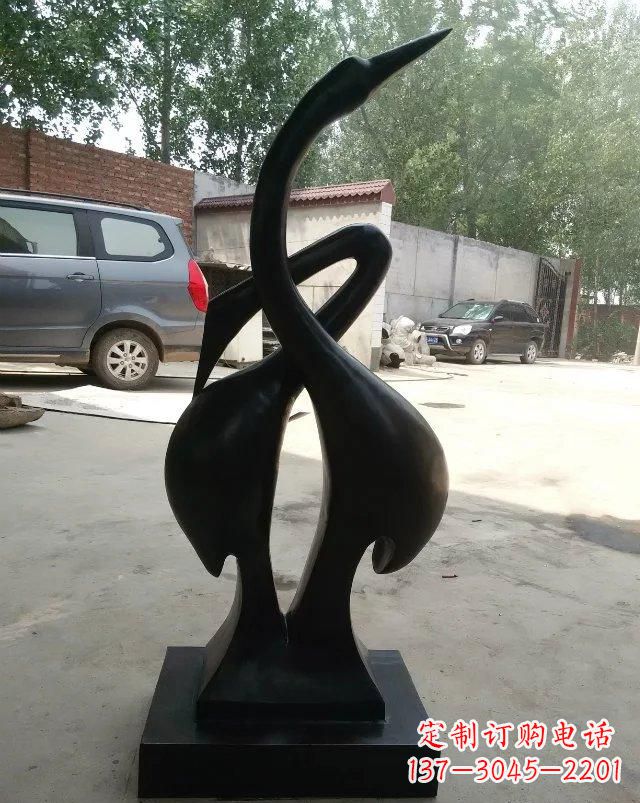 聊城抽象天鹅铜雕