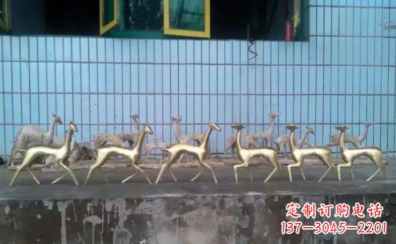 聊城小鹿公园的动物雕塑——精美的艺术品